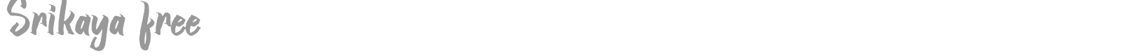 Srikaya font preview